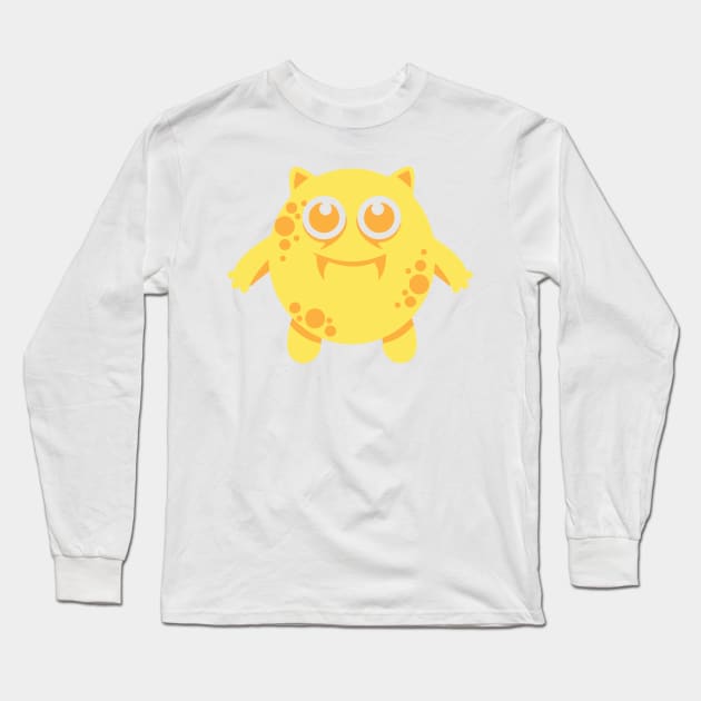 Cute Monster Long Sleeve T-Shirt by Joker & Angel